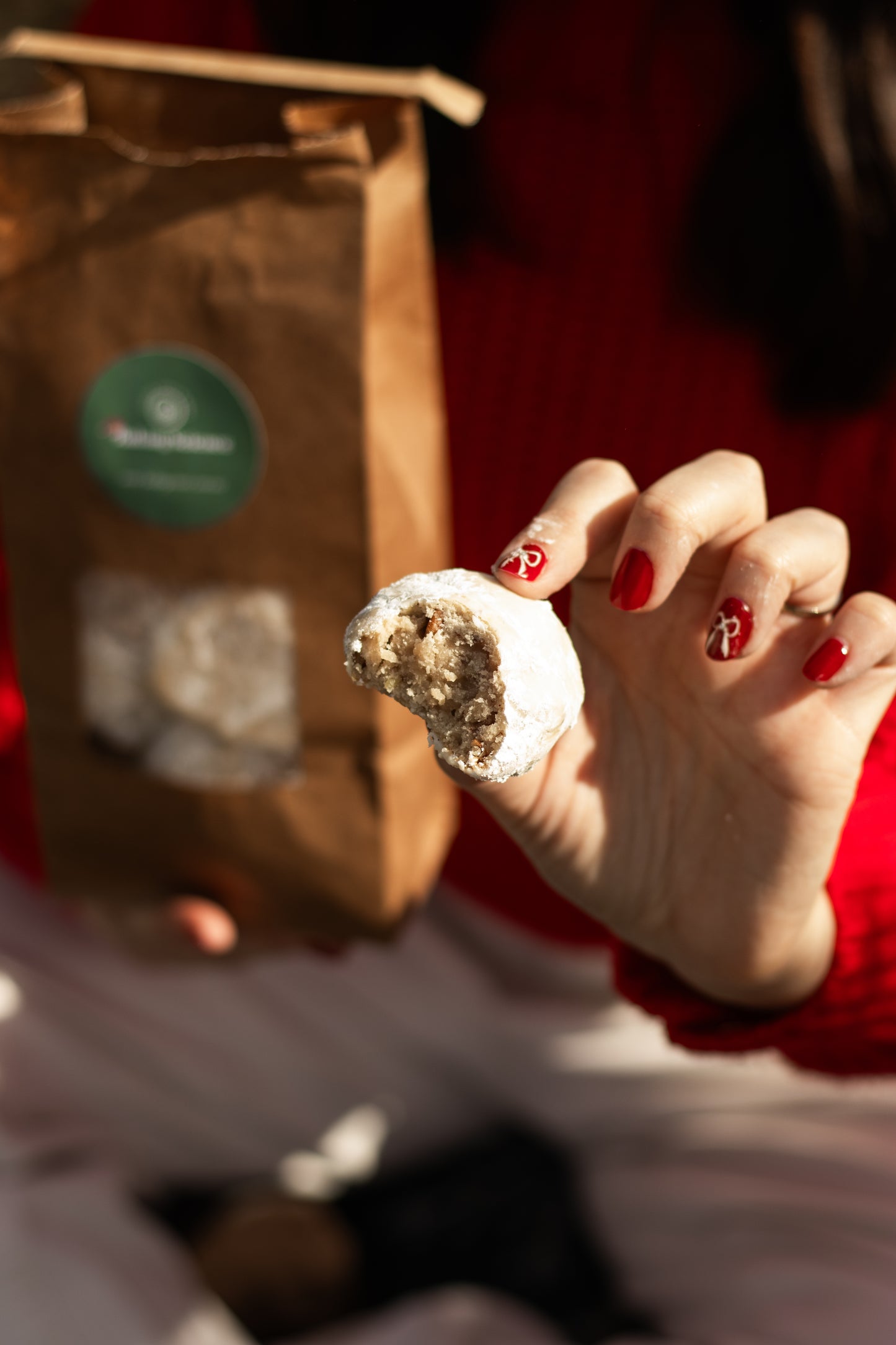 Pecan Snowball Cookie Bag